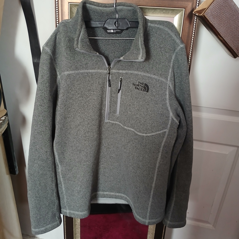 The North Face Grey Quarter-Zip Fleece Pullover